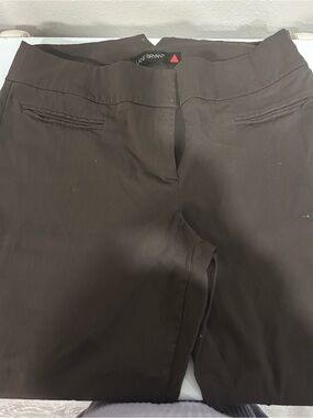Lane Bryant Brown Pull-On Stretch Dress Pants